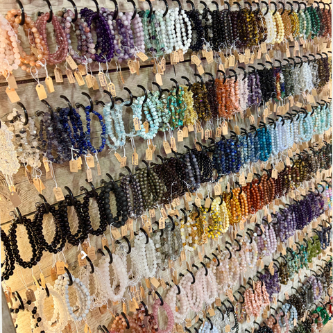 Crystal beaded bracelets