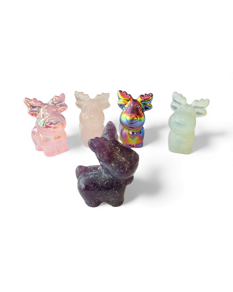 Mini reindeer carving