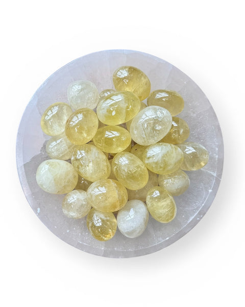 A bowl of tumble stones