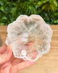 lotus flower shaped dish in clear quartz