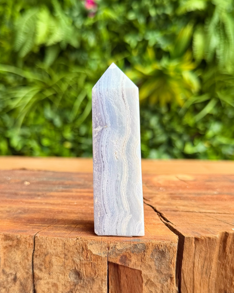 Blue lace agate towers
