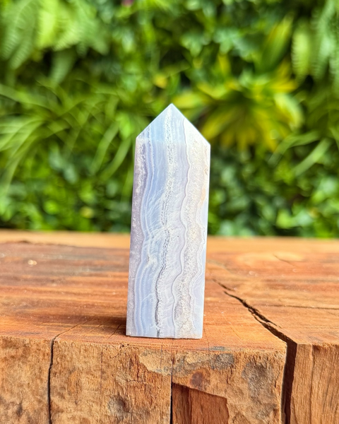 Blue lace agate towers