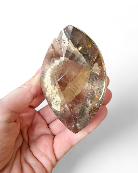 Smoky quartz crystal carving - high grade