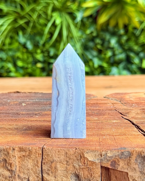Blue lace agate towers