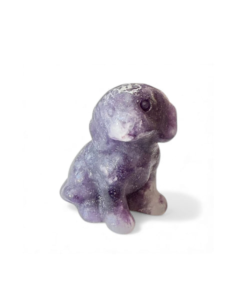 Dog mini pocket crystal carving