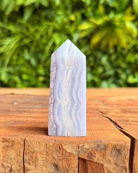 Blue lace agate towers