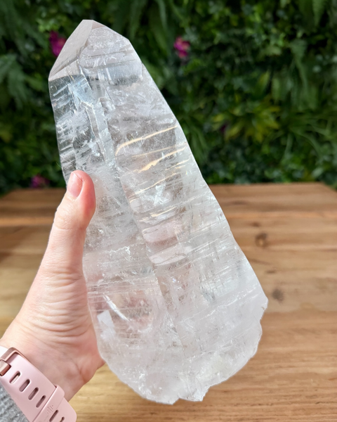Large lemurian quartz point