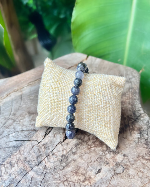 Iolite Beaded Bracelet