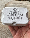 eGG BOX WITH CRYSTALS INSIDE