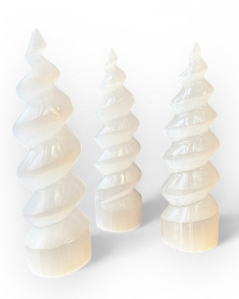 Selenite Spiral Tower