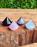 crystal carved into gem shape 