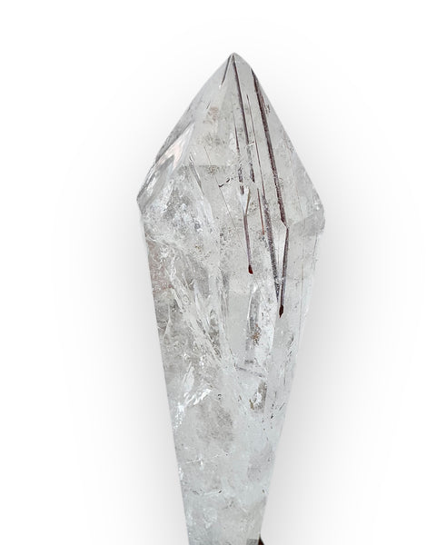 Rutile quartz on stand (A)