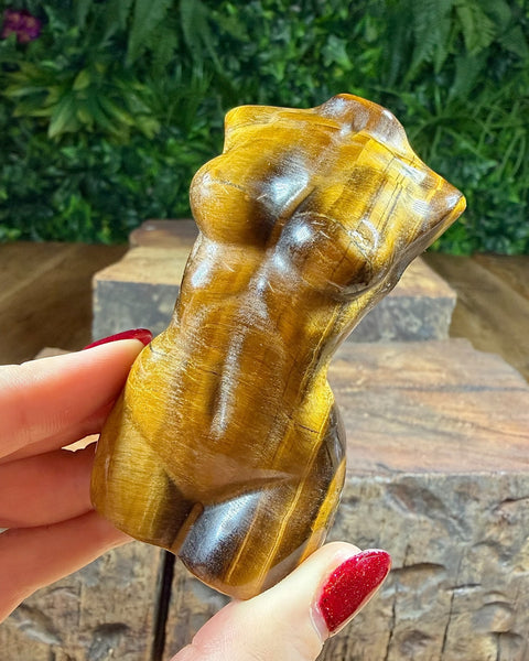 Tiger’s Eye body carving