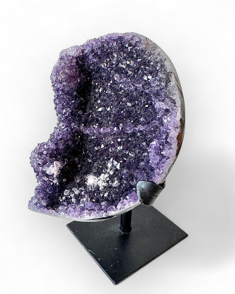 Uruguayan Amethyst on stand (A)