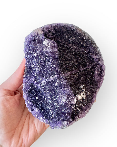 Uruguayan Amethyst on stand (A)