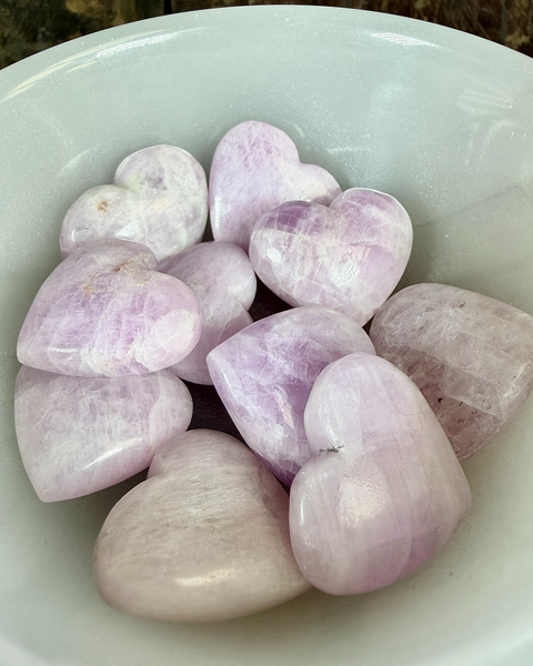Kunzite heart