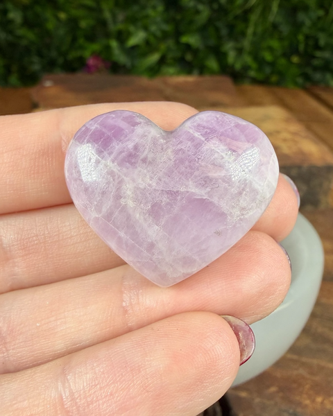 Kunzite heart