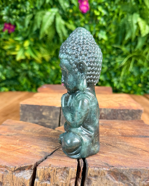 Labradorite buddha carving - B1