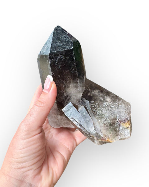 Smoky quartz cluster (G)