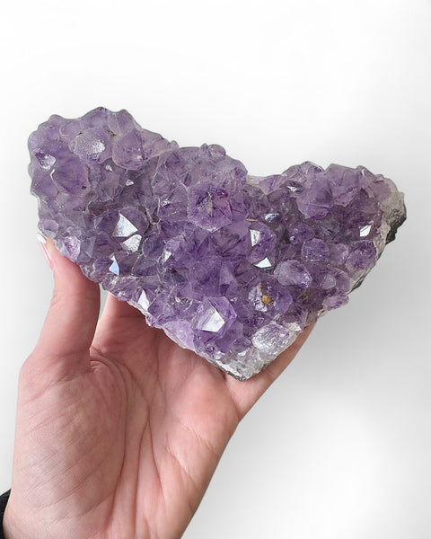 Amethyst cluster with calcite  (18)