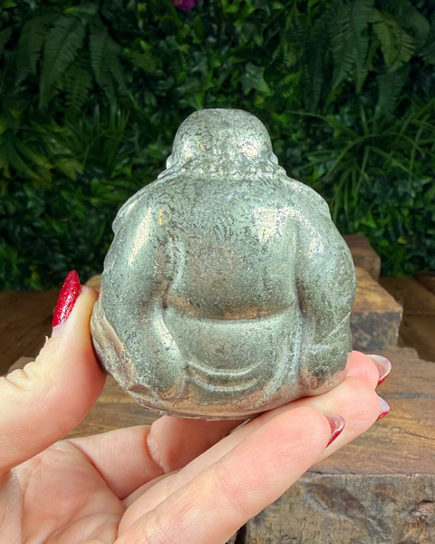 Pyrite laughing buddha