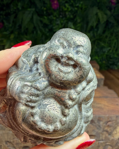Pyrite laughing buddha