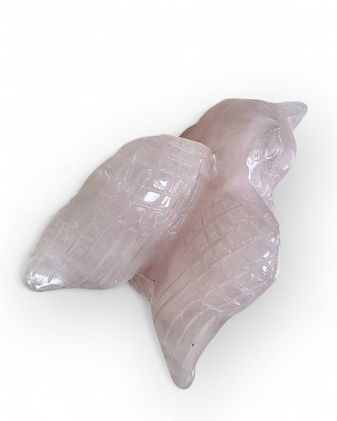 Rose quartz sleeping angel cat