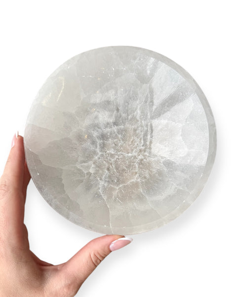 Selenite bowl - large