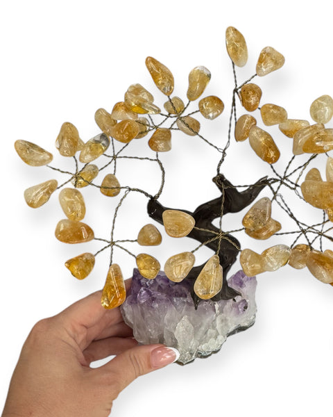 Amethyst & citrine tree