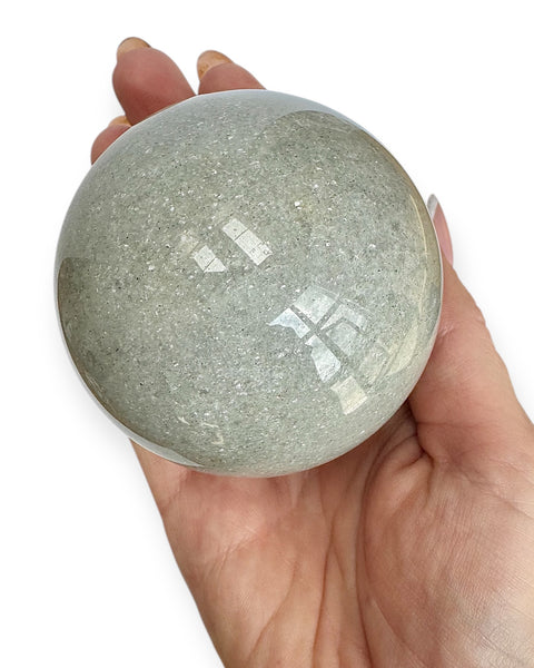 Grey strawberry quartz sphere