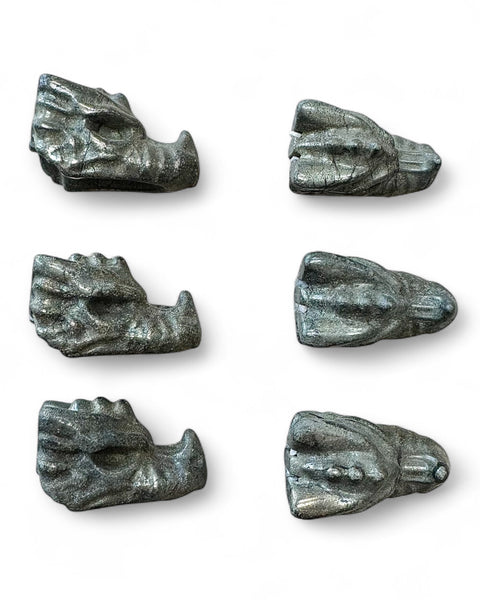 Mini pyrite dragon skull