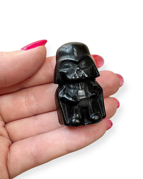 Obsidian Darth Vader carving