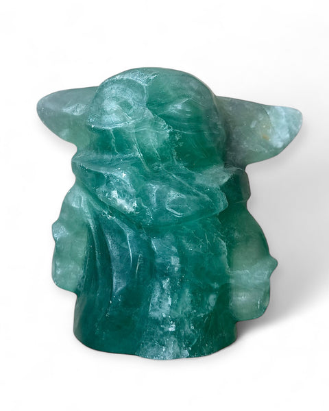 Fluorite Grogu carving
