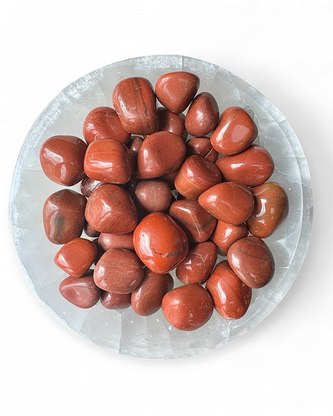 Red jasper tumble stone