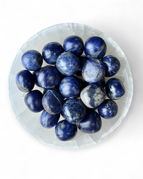 Sodalite tumble stone