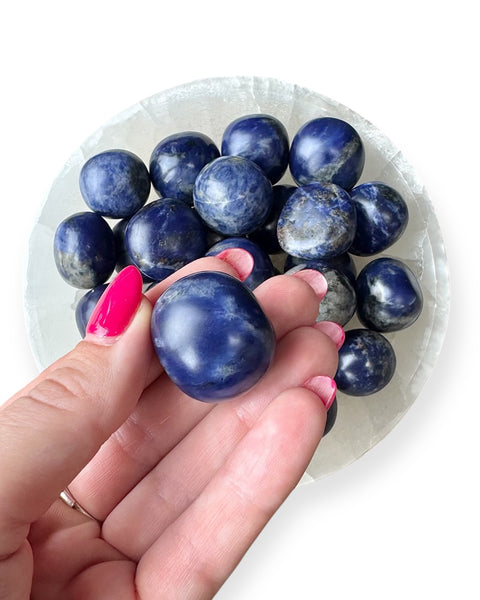 Sodalite tumble stone