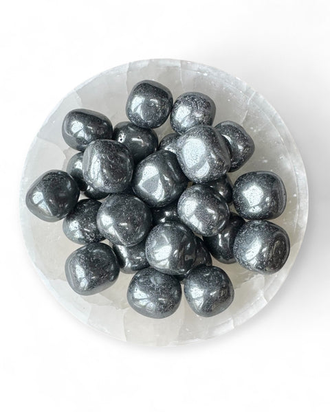 Hematite tumble stone