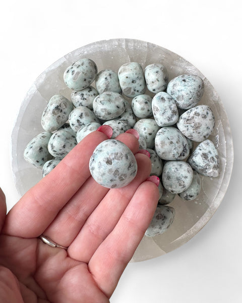 Kiwi jasper tumble stone