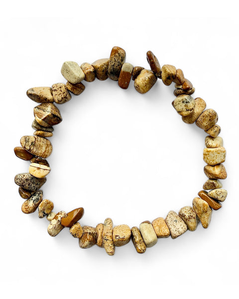 Picture jasper chip bracelet