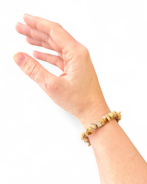 Picture jasper chip bracelet