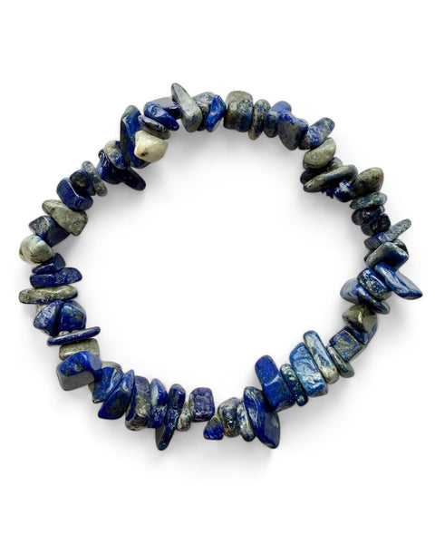 Lapis lazuli chip bracelet