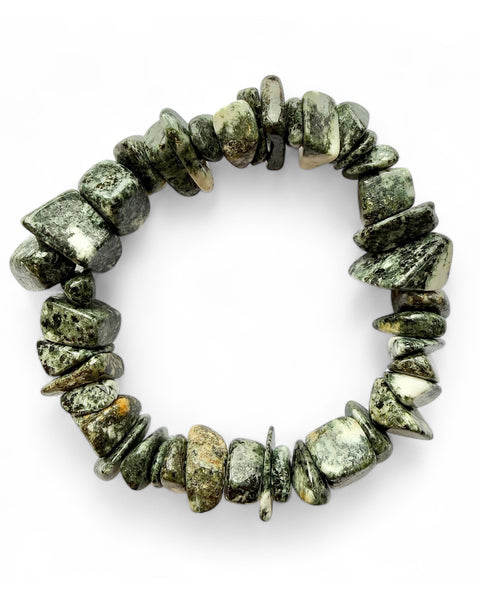 Chunky chip bracelet - Preseli blue stone