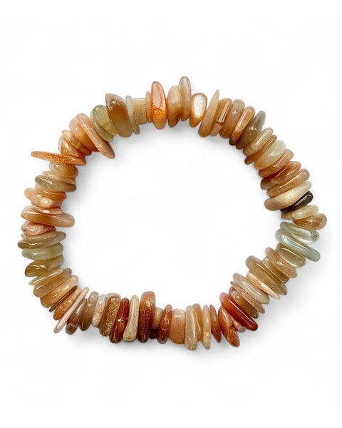 Chunky chip bracelet - Sunstone
