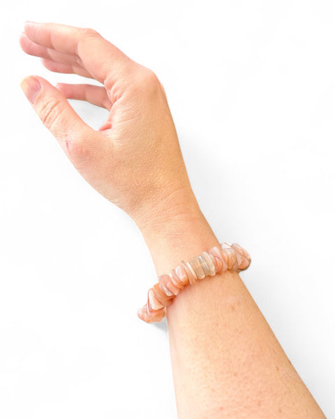 Chunky chip bracelet - Sunstone