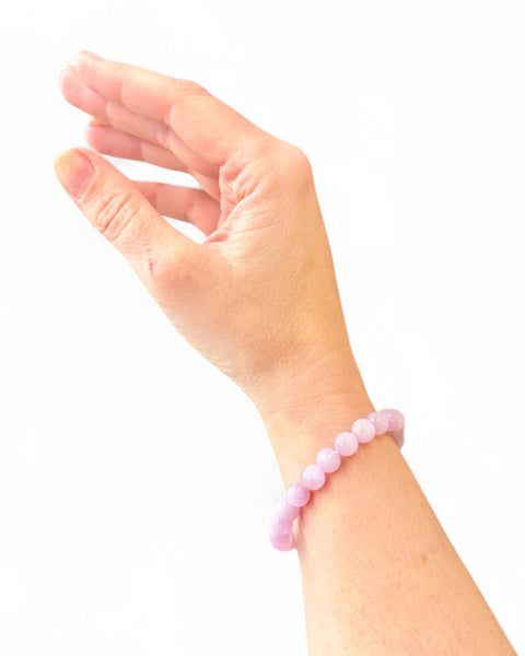 Kunzite beaded bracelet