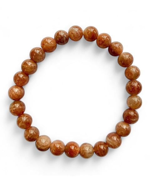 Sunstone beaded bracelet