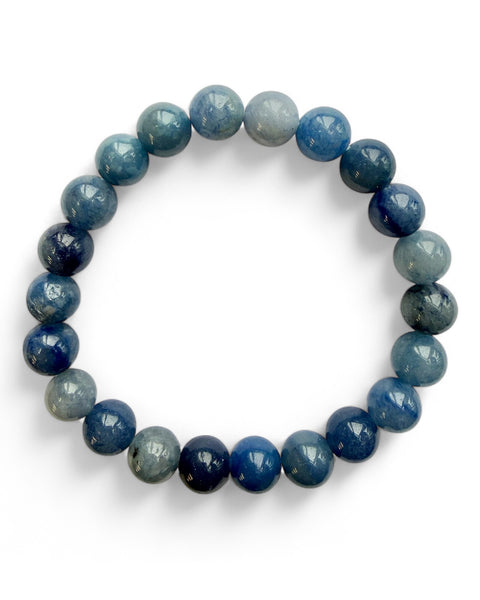 Dumortierite beaded bracelet