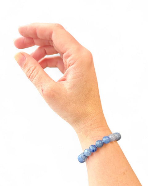 Dumortierite beaded bracelet