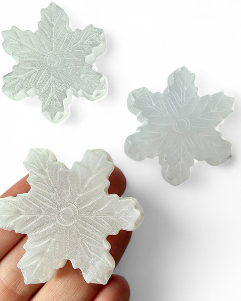 Selenite snowflake - small