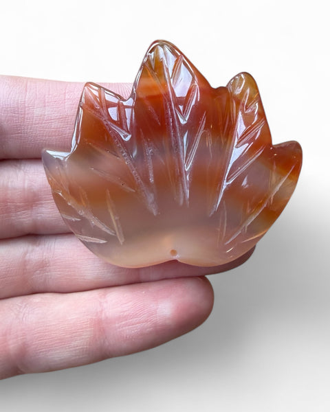 Maple leaf carving